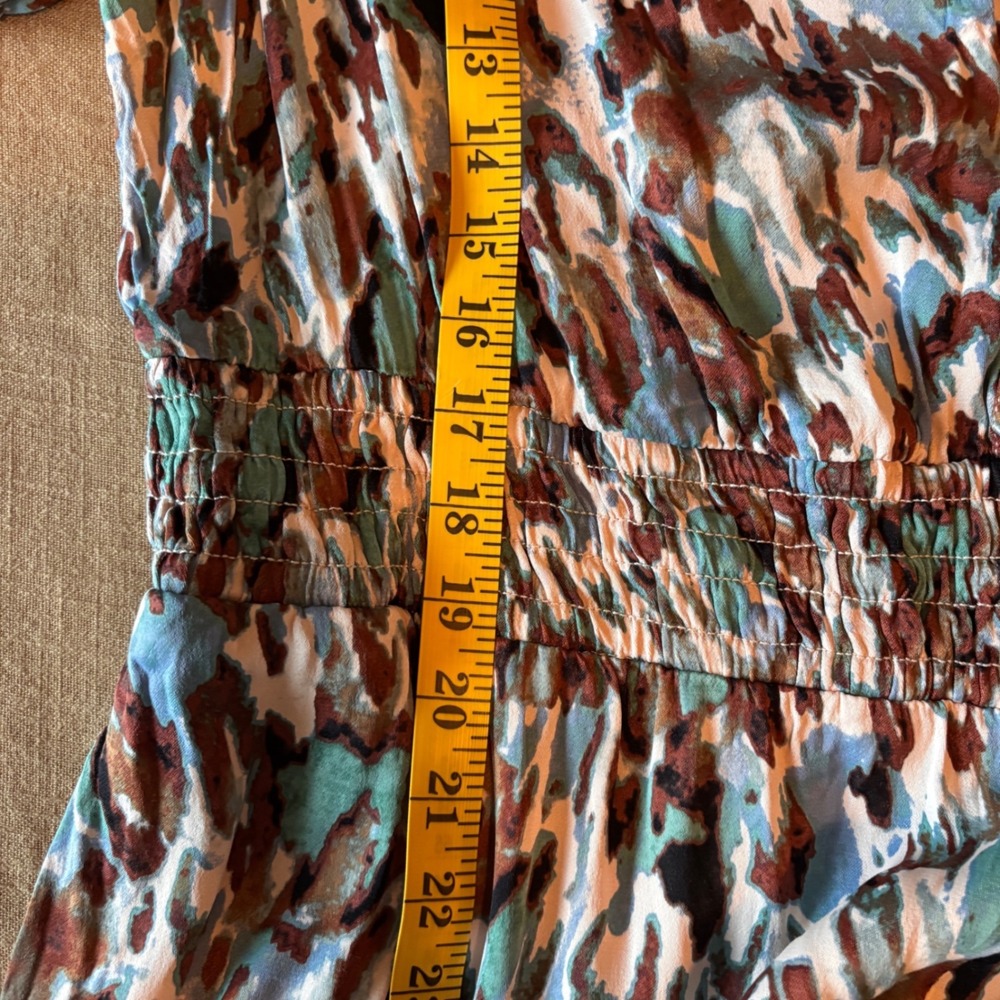 Anthropologie Somerset Jumpsuit Print 1X Abstract Boho Wide Leg Breezy - Picture 8 of 11